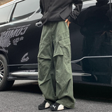 AIDASE  -  Spring Big Pocket Men's Cargo Pants Japanese Y2k Harajuku Loose Straight Wide Leg Trousers Baggy Pants Man Hip Hop Sweatpants aidase-shop