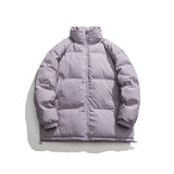 Harajuku Mens Navy Parkas Warm Thicken Korean Fashion Coats Winter Casual Jacket Male Streetwear Hip Hop Coat Woman Parkas aidase-shop