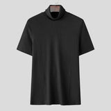 AIDASE  -  Fashion Solid Color Tops Tee Summer Men T-Shirts Short Sleeve Tops Oversize Men's Clothing Male Tee S-3XL Streetwear aidase-shop