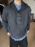 AIDASE  -  Retro Lazy Sle Knitted Sweater Coat with Hat for Men And Women Autumn Winter New Couple Loose Fit Comfortable Warmth aidase-shop