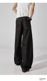 AIDASE  -  Loose Straight Leg Black Knife Edge Men's Jeans American Retro Casual Wide Leg Floor-Length Trousers Spring Summer Fashion aidase-shop