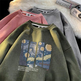 Aidase Night Sky Graphic Men Sweatshirts Suede Hip Hop Harajuku Clothes Trendy Spring New Brand Pullovers Male Long Sleeve Autumn Hoody