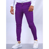 AIDASE  -  Spring Autumn Male Solid Color Slim Cargo Pants Homme Casual Fashion Simple All-match Pencil Trousers Sweatpants Men's Clothing aidase-shop