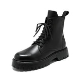 Aidase Autumn Men Japan Karajuku Korean Style Fashion High Top Streetwear Thick Platform Boots Casual Leather Shoes Male Lace Up Shoes aidase-shop