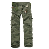 AIDASE  -  Cargo Pants Men Cotton Trousers Casual Pants Men Cargo Joggers Multi Pocket Trousers Straight Full Length Pants Man Plus Size aidase-shop
