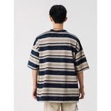 AIDASE  -  Hip Hop Tie Dye Vintage Striped Tshirt Oversize Summer Washed T-shirt Man Harajuku Cotton Loose Casual Tops Tees Plus Size S-3XL aidase-shop
