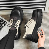 66.42Aidase Square Toe Japan Korean Streetwear Brand Luxury Fashion Casual Leather Men Business Office Commute Wedding Dress Leather Shoes aidase-shop