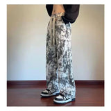 AIDASE  -  American Tie-dye Washed Pants Men's New Sweatpants Straight Loose Sports Casual Trousers aidase-shop