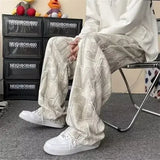 Aidase Pocket Straight Loose Baggy Casual Pants Man Autumn Winter Corduroy Trousers For Men Wide Y2k Spandex Xxxl High Quality Cotton aidase-shop