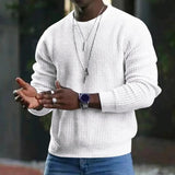Trendy  Men Autumn Top Simple Style O Neck Men Autumn Top Pullover Streetwear Autumn Sweater Male Clothes aidase-shop