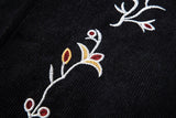 AIDASE  -  Retro Pattern Embroidery Corduroy Vest Coat Men Spring Fashionable Button-up V Neck Waistcoats Mens Casual Sleeveless Cardigans aidase-shop