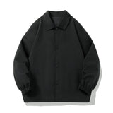AIDASE  -  Men'S Waffle Casual Pocket Jacket Men Autumn And Winter Casual Solid Simple Sports Pocket Button Flying Jacket VêTement Homme aidase-shop