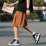 Aidase 2025 Summer Men's Overalls Shorts Baggy Straight Casual Short Pants Y2K Streetwear Bermuda Sports Drawstring pantalones cortos aidase-shop