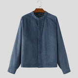 AIDASE  -  Men Jackets Solid Color Corduroy Long Sleeve Button Coats Men Streetwear Spring Autumn Fashion Casual Male Jackets S-5XL aidase-shop