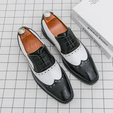 AIDASE  -  Retro Men's Dress Shoes Trend Casual Business Social Leather Shoes For Men Wedding Oxfords Shoes Men Classic Party Brogues Male aidase-shop