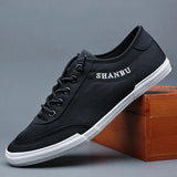 AIDASE  -  Men Canvas Shoes Casual Lace Up Sneakers Fashion Breathable Vulcanize Shoes Rubber Flats Large Size 46 Casual Man Shoes SS21023 aidase-shop