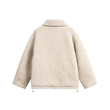 Aidase Quilted Jacket Mens Winter Retro Casual Streetwear Loose Drawstring Hem Long Sleeve Lapel Padded Jacket Men aidase-shop