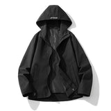 AIDASE  -  Fashionable Casual Hooded Jacket Coats Version Loose Quality Comfortable Fabric Skin-friendly Breathable Crisp Version Thin Tall aidase-shop