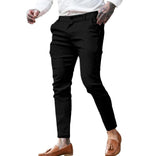AIDASE  -  Men's Twill Cotton Stretch Fashion Youth Street Slim Pencil Skinny Pants aidase-shop