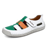 AIDASE  -  Summer Breathable Leather Women's Sandals Fashion Women Slippers Non-Slip Casual Women Roman Shoes Outdoor Beach Flat Sandals aidase-shop