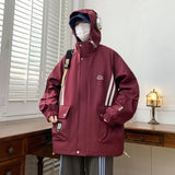 AIDASE  -  Couple Coats Classic Hooded Waterproof Design Version of Loose Slimming Fashion Trend All-in-one Fabric Breathable Comfortable aidase-shop