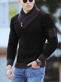Korean Fashion Autumn Men Casual Vintage Style Sweater Wool Turtleneck Oversize  Winter Men Warm Cotton Pullovers Sweaters aidase-shop