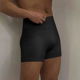 AIDASE  -  Men Shorts Solid Color Elastic Waist Joggers Quick-dry Men Bottoms Streetwear Summer Workout 2025 Casual Male Shorts aidase-shop