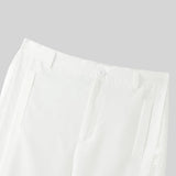 AIDASE  -  Men Wide Leg Pants Jacquard Patchwork Button Joggers Loose Trousers Men Streetwear Fashion Casual Male Long Pants aidase-shop