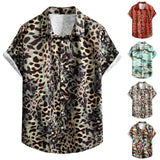 AIDASE  -  Comfort Regular Fit Men'S Checkered Shirt Mens Summer Fashion Casual Print Seaside Beach Lapel Button T Man Clothing Camisas aidase-shop