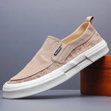 AIDASE  -  Men's Canvas Shoes Slip On Fashion Sneakers Breathable Men Tenis Masculino Leisure Walk Flats Male Shoes Men Moccasins SS25622 aidase-shop