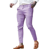 AIDASE  -  Men's Twill Cotton Stretch Fashion Youth Street Slim Pencil Skinny Pants aidase-shop