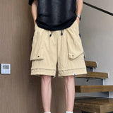 AIDASE  -  Casual Men's Shorts Korean Style Trendy High Street Handsome Big Pocket Design Summer New Loose Male Pants aidase-shop