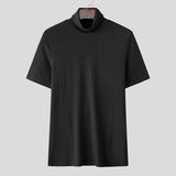 AIDASE  -  Fashion Solid Color Tops Tee Summer Men T-Shirts Short Sleeve Tops Oversize Men's Clothing Male Tee S-3XL Streetwear aidase-shop