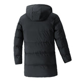 AIDASE  -  Korean Style Winter New Fashion Men's Plus Size Casual Trendy Solid Color Loose Simple Basic Hooded Quilted Coats Male Parkas aidase-shop