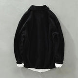 AIDASE  -  Japanese Corduroy Long-sleeved Shirt Men's Korean Version New Thick Loose Literary Versatile Casual Jacket Aesthetic Chic aidase-shop