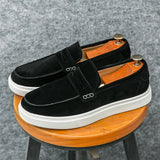 AIDASE  -  Classic Business Vulcanized Shoes Men Shoes Black Brown Outdoor Versatile Casual Business Walking Shoes Size 38-46 Men Shoes aidase-shop