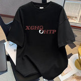 AIDASE  -  Fashion O-Neck Casual Printed Letter T-Shirts Men's Clothing 2025 Summer New Loose Korean Pullovers Tops Young Style Tee Shirt aidase-shop