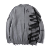 AIDASE  -  New Fashion Men's Loose Simple Basic Casual Trendy Daily O-neck Long Sleeve Knitted Sweater Pullovers Male Printed Clothes Tops aidase-shop
