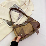 AIDASE  -  Retro Niche Abandoned Earth Bag for Women's New Popular Commuting Handbag Single Shoulder Underarm Bag for Work Carrying Bags aidase-shop