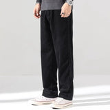 AIDASE  -  Loose Straight Leg Corduroy Men's Pants Spring Autumn New American Retro High Waist Wide Leg Casual Trousers for Men aidase-shop