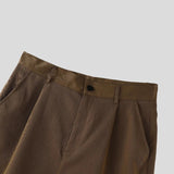 AIDASE  -  Men Shorts Patchwork Button Loose Korean Style Casual Men Bottoms Streetwear Summer 2025 Fashion Male Shorts S-5XL aidase-shop