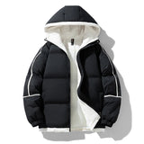 Aidase Puffer Jacket Men Thick Warm Winter Jacket Men Solid Parkas Unisex Hooded Coats Outwear Fashion Casual Couple Clothing Top aidase-shop