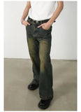 AIDASE  -  Washed To Make Old Loose Micro-flared Jeans, Men's Four Seasons New Fashion Straight Wide-leg Pants, Casual Floor-length Jeans aidase-shop