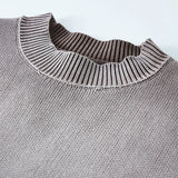 Aidase Vintage Sweaters Men Streetwear Hip Hop Knitted Pullover Sweater Gradient Color Black Harajuku Sweater Jumper for Male aidase-shop