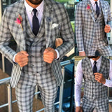 AIDASE  -  New Men Suit Hot Wedding Men's Suit Business Suit Stripe 3-Pieces Tailor-Made Groom Groomsman Formal Occasions Size Customized aidase-shop