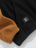 =Aidase Two Tone Colorblock Half Zip Polar Fleece Hoodie aidase-shop