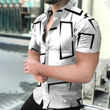 AIDASE  -  New Hawaiian Baroque Shirt for Men Business Casual Short Sleeve Tops 3D Printed Oversized Men's Shirt Casual Men Clothing aidase-shop