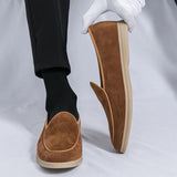 AIDASE  -  Fashionable Men Loafers American Casual Comfortable Brand Small Leather Shoes British Business Travel Shoes in Sizes 38-46 aidase-shop