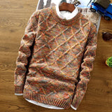 AIDASE  -  Youth Korean Sle Long Sve round Ne Pullover Sweater Casual Slim Fit Knitted irt for Men Spring Autumn Faionable aidase-shop