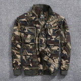 Aidase Autumn Winter Multi-pocket Jacket Men's Casual  Velvet Workwear Cargo Zipper Coat Pure Cotton  Puffer Jacket aidase-shop